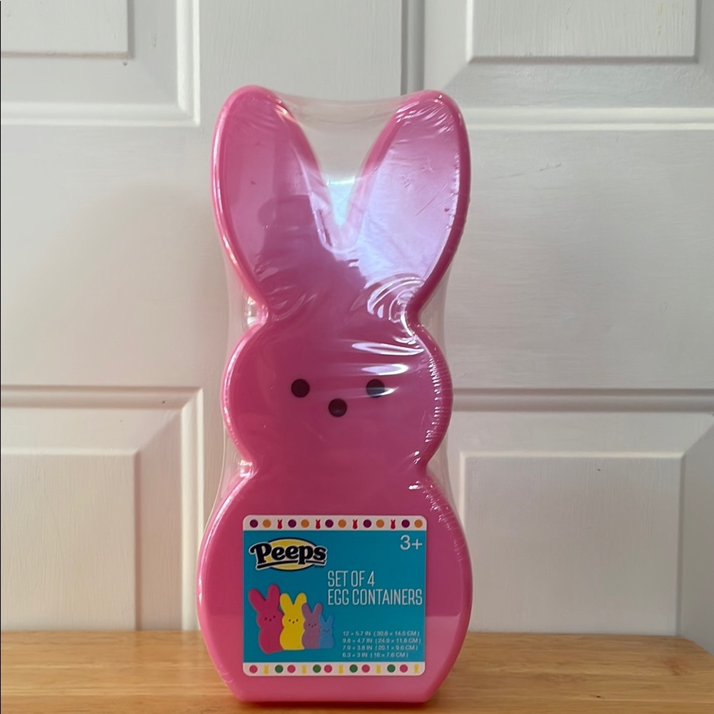 Pink Bunny Egg Containers - Set of 4